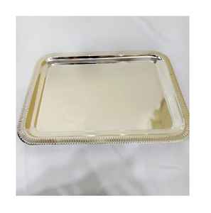 Plateau de service d'affichage alimentaire de table de restaurant composé de fournitures d'hôtel en rotin plateau de service décoratif personnalisé - Product Image 5