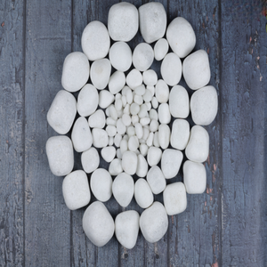 Roches de jardin en pierre naturelle blanche neige petits cailloux pavés pour chemins intérieurs/extérieurs intérieurs/extérieurs pour décorations de parc - Product Image 5