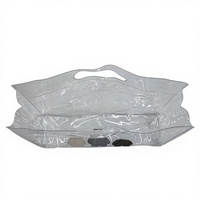 Sac à main transparent en PVC imperméable pour femme, forme baril ouvert – Élégant, grande capacité, durable, léger, résistant à l'eau