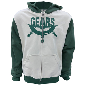 Nouveaux hommes à la mode décontracté coton lourd impression personnalisée logo contraste couleur personnalisé sweats à capuche à glissière - Product Image 1