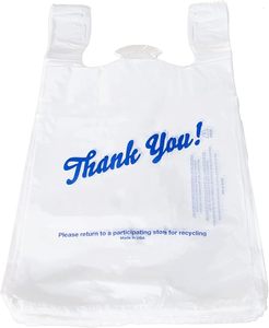 Vente en gros Sacs à provisions en plastique PE Logo personnalisé Merci Sacs T-Shirt Emballage Emballage Prix compétitif - Product Image 6