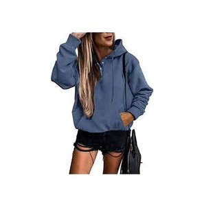 Deep <b>Blue</b> <b>Hoodie</b> <b>For</b> Girls Picnic Hoods and Loose Fit Type 100% Comfortable Genuine Quality <b>Hoodie</b> at Good Deals - Product Image 4