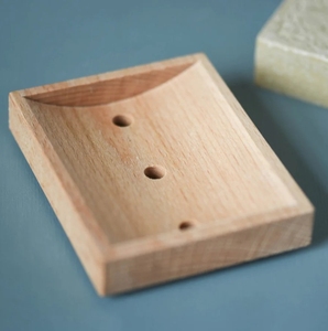 Jabonera de madera para ducha, barra autodrenante, jabonera para baño, jabonera casera, bandeja Natural - Product Image 3
