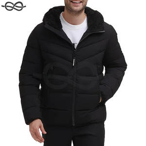 Veste bouffante avant pour hommes manteau d'hiver léger et chaud fermeture à pression design matelassé élégant coque extérieure résistante à l'eau - Product Image 2