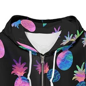 Sudaderas con capucha de sublimación transpirables para hombre hechas a medida invierno poliéster/algodón liso teñido - Product Image 3