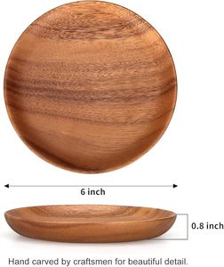 Gran calidad a precio razonable, plato de madera para servir para presentación gourmet, perfecto para restaurantes, cafeterías y cenas en casa - Product Image 6