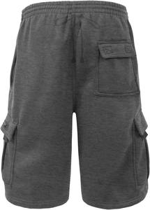 Pantalones de algodón de peso pesado personalizados, ropa de calle de lana lisa, pantalones cortos para correr para hombre, ropa deportiva, pantalones cortos de gimnasio con cordón Cargo para correr - Product Image 3