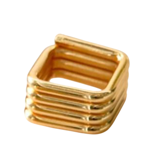 Servilletero de Mesa para el hogar al por mayor, servilletero cuadrado de Metal dorado de primera calidad para ajustes de mesa de boda a buen precio - Product Image 1