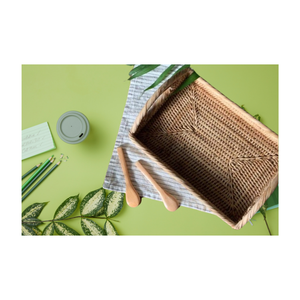 Bandeja de mimbre para decoración del hogar de estilo moderno, diseño personalizado, artesanía, fabricante de Vietnam, Material de mimbre ecológico, precio competitivo - Product Image 5