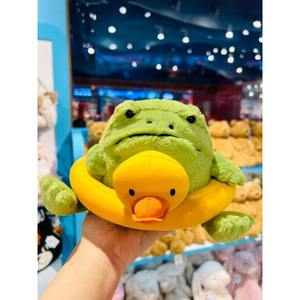 Jelly <b>Cat</b> Swim <b>Ring</b> Rain Frog Limited Edition UK Plush Toy Super Soft Super Soft PP Cotton Filled Cute Inflatable Animal Toy - Product Image 3