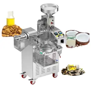 Extrudeuse automatique d'huile de tournesol de noix 20kg/heure presse à huile de sésame de noix de coco avec système de filtre à vide