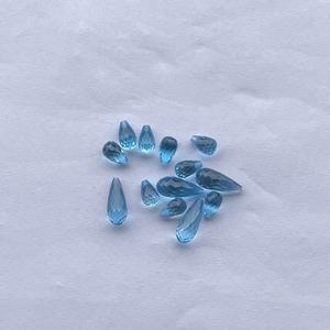 Pierres précieuses en vrac de topaze bleue naturelle non percées, facettées, de qualité AAA, certifiées IGI, 8 mm, 10 mm, 16 mm - Product Image 5