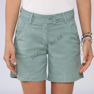 Bermuda à la mode pour femmes à la mode avec coupe taille haute et tissu respirant doux idéal pour les activités de plein air - Product Image 4