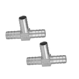 Raccord en T en acier inoxydable 304/316 personnalisé - Raccord en T pagoda à 3 voies pour tuyaux d'eau, raccord en T réducteur en acier inoxydable BSP - Product Image 2