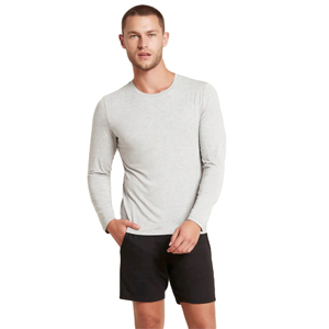 เสื้อยืดแขนยาวผ้าฝ้ายระบายอากาศน้ำหนักเบา - Product Image 1