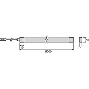 Tira de LED Octopus de 24V 10W/M, Blanco Cálido, 5000mm de Longitud y 4mm de Ancho, con Características L&S - Product Image 4