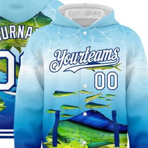 Survêtement d'équipe pour hommes en gros personnalisé 2025, haute qualité, sport, 100% polyester, pour impression par sublimation complète, sweat-shirt bleu - Product Image 6