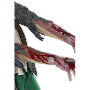 Décoration d'Halloween : Manchon de bras sanglant avec cicatrices, couvre-bras unique - Product Image 1