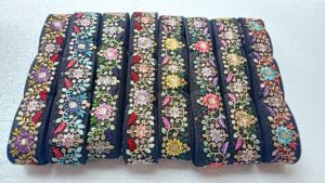 Custom Made in Different Assorted Designs All in Floral Embroidery in Multi Coloured Ways for Garments in Different Sizes - Product Image 2