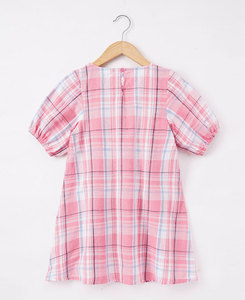 Gran oferta verano algodón niños ciclismo desgaste verano niñas vestido a cuadros cinturón decorativo niños vestido - Product Image 3