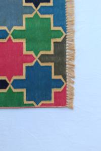 Alfombra de algodón hecha a mano, 2x6 pies, moderna alfombra lavable de gran tamaño para sala de estar, diseño tejido indio tradicional - Product Image 5