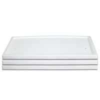 Présentoir à deux couches en plastique PP pour vitrine de produit Table de promotion PP