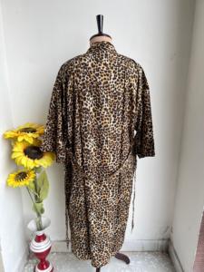 Kimono imprimé léopard Robe à imprimé animal Kimono unisexe peignoir demoiselles d'honneur cadeau en vrac pur coton Kimono vêtements de nuit Spa maison Robe - Product Image 6