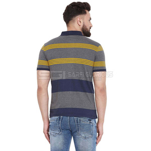 Camiseta Polo de Algodón para Hombre, Estampada, Manga Corta, Casual, Cómoda, Transpirable, Ajuste Elegante, para Uso Diario - Product Image 2