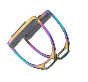 Recién llegado, estribos de caballo de aluminio resistentes, agarre amortiguador ligero, diseño personalizado, directo de fábrica - Product Image 5