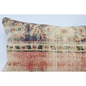Luxury 16x48 Inch Beige Kantha Patchwork Wool Pillow Woven Vintage <b>Fluffy</b> Embroidered Printed Rustic Design for <b>Bedding</b> Floors - Product Image 2