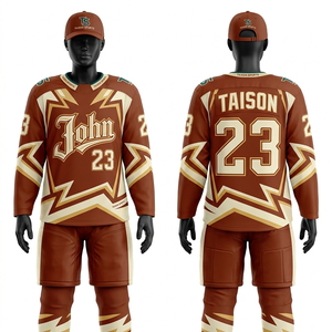 Ensemble de maillots de hockey sur glace pour femmes, performance GSM, maille polyester, panneaux rose-violet éclatants, logo sublimé, maillot de hockey sur glace pour femmes - Product Image 4