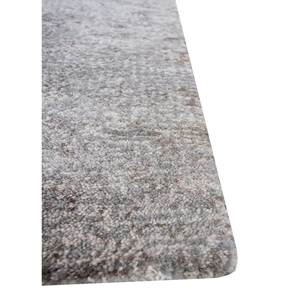 Alfombra Kavi Gris y Negra Anudada a Mano de Lana y Seda de Bambú con Patrón Abstracto, Colección Afterglow para Uso Doméstico - Eskm-03 - Product Image 4