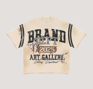 Conjuntos cortos personalizados de dos piezas, camiseta y pantalones cortos, ropa de calle, conjuntos cortos desteñidos por el sol, lavado con ácido, verano para hombres - Product Image 1