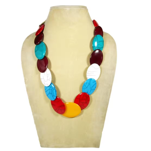 Collar con cuentas de resina de calidad Premium joyería de moda fiesta figura collares colgante boda - Product Image 3