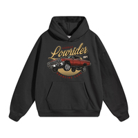 Sweat à capuche tricoté grande taille pour homme, hiver 2026, couleur unie, 100% coton molletonné, coupe oversize, vêtements personnalisés OEM, vente en gros