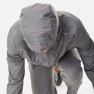 Ensemble survêtement coupe-vent personnalisé 2 pièces, veste zippée avec bande réfléchissante, patchwork tendance, coupe-vent léger, survêtement pour homme - Product Image 4