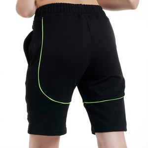 Short femme polaire cordon taille casual Jogging course 100% coton short de survêtement pour dames Logo personnalisé conception couleur noire - Product Image 4