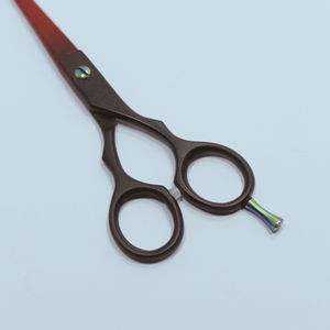 Ciseaux de coiffeur taille personnalisée qualité professionnelle couleur unie manche en céramique nouveauté outil de beauté en acier inoxydable - Product Image 3