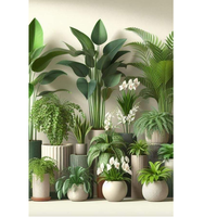 Pot de fleurs en fibre de verre FRP de haute qualité, design classique, finition rustique écologique, pour l'intérieur et l'extérieur, maison et jardin