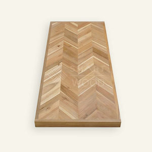 Panel de Madera de Acacia Moderna con Diseño Chevron para Muebles de Cocina y Hoteles, Instalación Independiente para Encimeras de Isla y Escritorio - Product Image 1