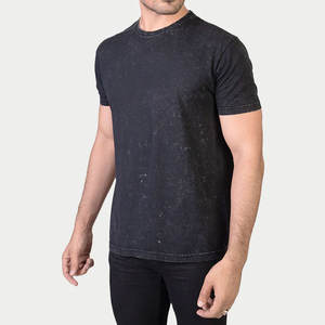 Camiseta de hombre más vendida Color sólido Diseño de lavado ácido liso Nueva versión de alta calidad - Product Image 2