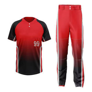 Ensemble d'uniformes de baseball bon marché OEM Brodés sur mesure Uniformes de baseball et de softball Maillot en maille à sublimation complète Vêtements de sport - Product Image 2