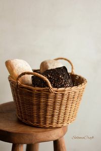 Cesta de mimbre ligera con diseño elegante perfecta para decorar mesas de comedor encimeras de cocina y espacios rústicos - Product Image 4