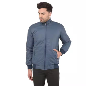 Blouson d'aviateur à fermeture éclair extensible et décontracté pour hommes Blouson d'aviateur léger pour hommes Mode décontractée - Product Image 1