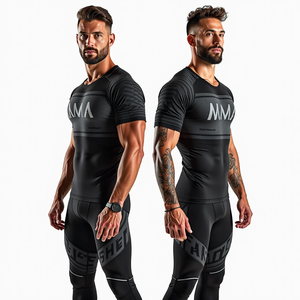 Personnalisé MMA Rash Guard Compression Manches Longues BJJ Anti UV Stretch Respirant 100% Polyester Léger Kimono De Jiu Jitsu - Product Image 6