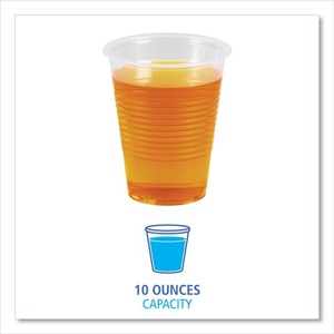 Boardwalk BWKTRANSCUP10PK 10 Oz. Vasos de Plástico de Polipropileno para Bebidas Frías - Translúcidos para Vodka, Agua Mineral y Otras Bebidas, 100 Unidades por Caja - Product Image 4