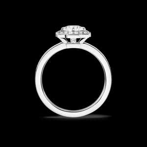 Joyería clásica Micro Pave Moissanite y anillo de diamantes redondo brillante para boda compromiso fiesta aniversario regalo - Product Image 3