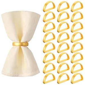 Anneau de serviette en métal, mariage, luxe, écologique, durable, décor de table à manger éclectique, artistique, élégant, créatif, vibrant, unique - Product Image 5