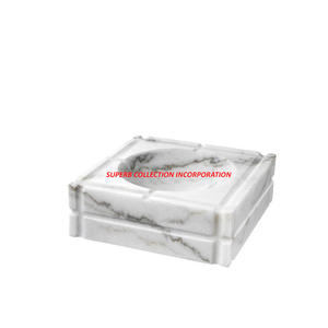 Cenicero de mármol cuadrado negro Venta caliente y alta calidad en Venta caliente - Product Image 6