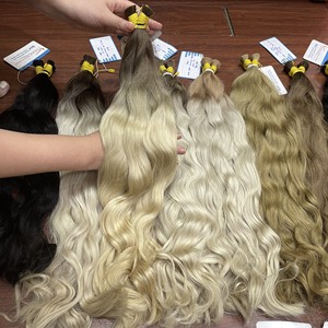 Cabello humano al por mayor Cabello a granel Calidad de lujo Fábrica Rubio a granel Sombra caliente Onda natural Cabello vietnamita - Product Image 3